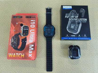 SMARTWATCH+AUDIFONOS