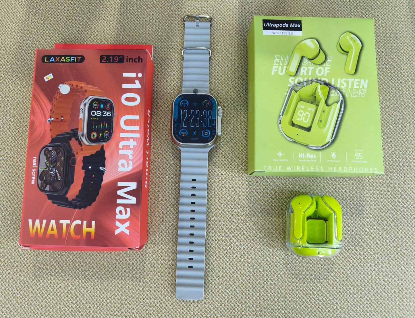 SMARTWATCH+AUDIFONOS